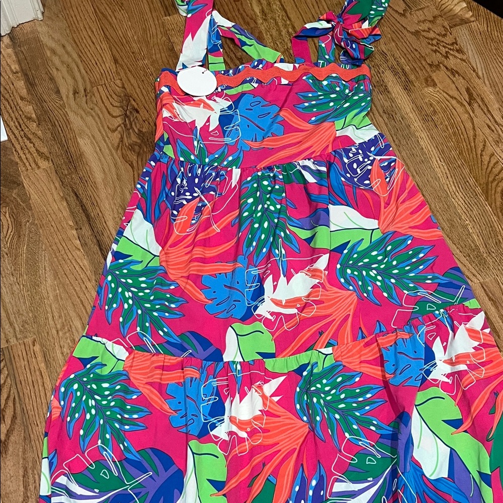 Umgee Multicolor Tropical Print Dress